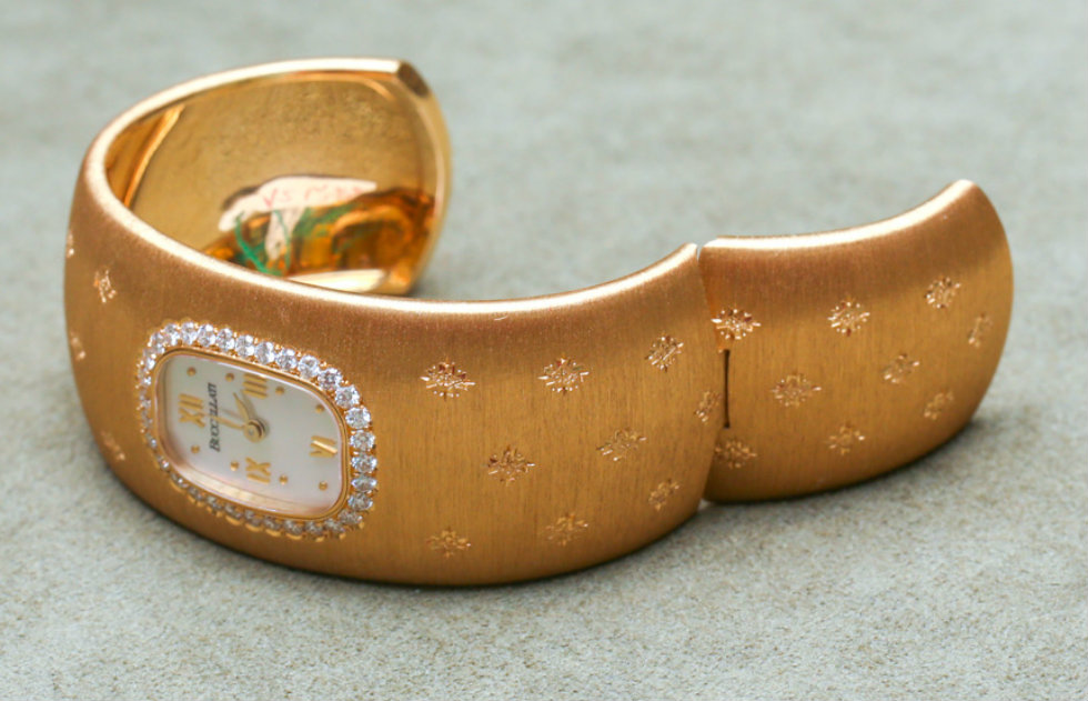 "Hot Fashion Trend Buccellati Jewelry in your wrists-Buccellati-Gold-Diamond-Set-Watches"