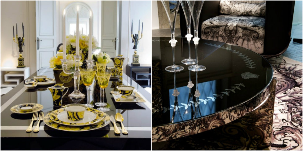 "How to decorate your Milan appartment with Versace Home Decor-dining room_versace home"