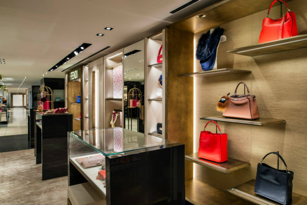 "Fendi Milan Boutique at La Rinascente a newly renovated corner store"