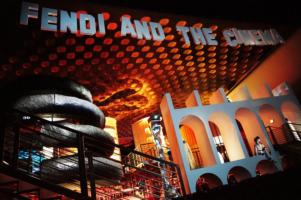 "Milan city guide magic behind FENDI store at Via Montenapoleone-Fendi-Exhibition-Opening-Dreams-Fendi-and-the-Cinema"