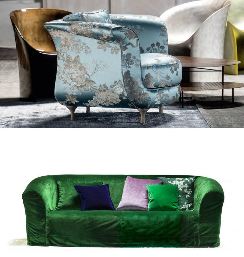 Italian Design collections Rubelli and Kvadrat for Moroso furniture