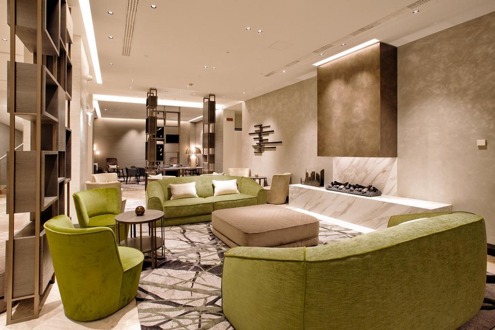Milan Interior Design Hilton Hotel lobby