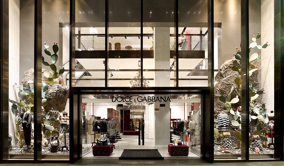 Milan fashion stores