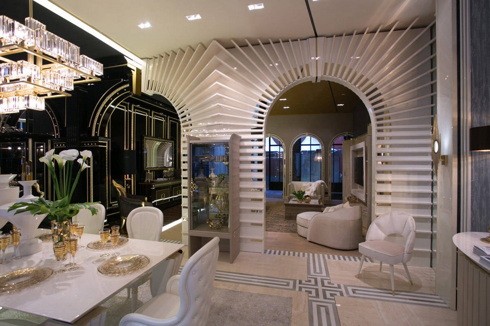 Turri showroom at via Borgospesso luxury furniture