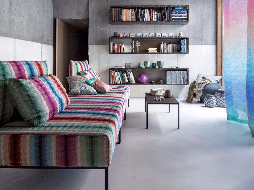 Missoni textiles Geranium collection