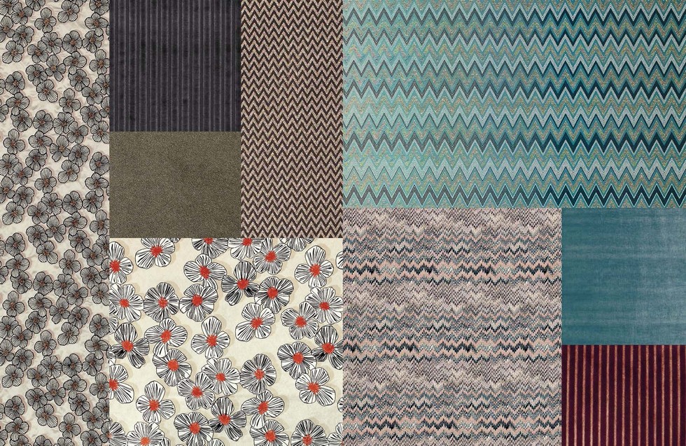 Missoni Home fabrics moodboard