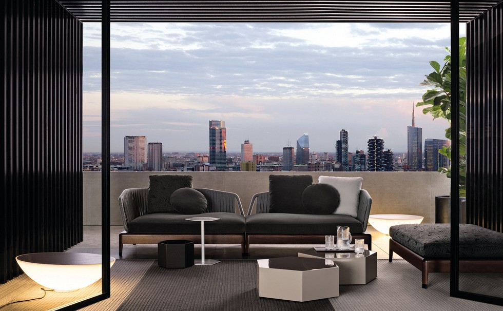 Indiana outdoor furniture by Minotti