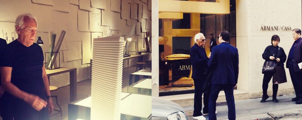 Exclusive Milan Design Week 2015 behind the scenes with Armani Casa