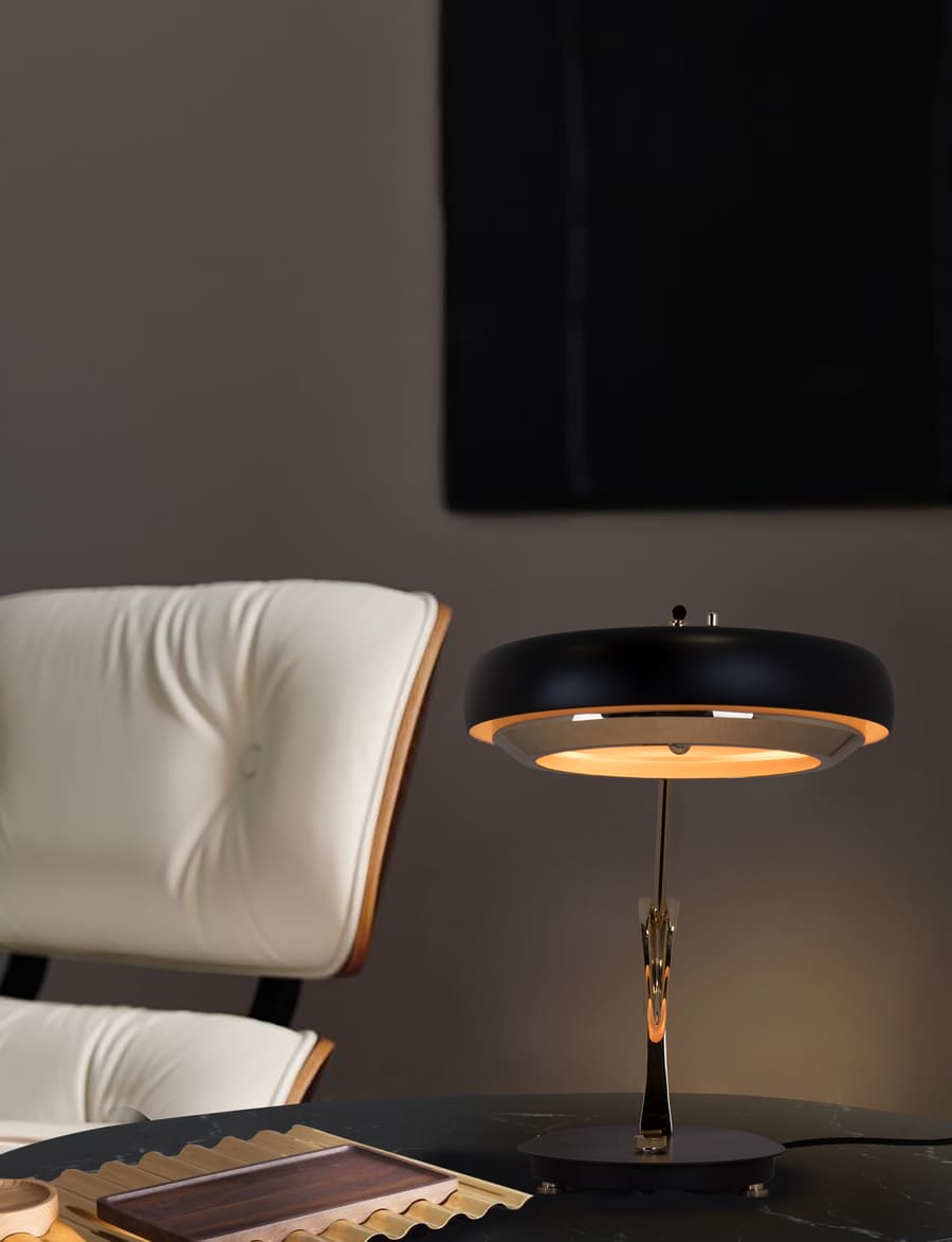 dark gold table lamp