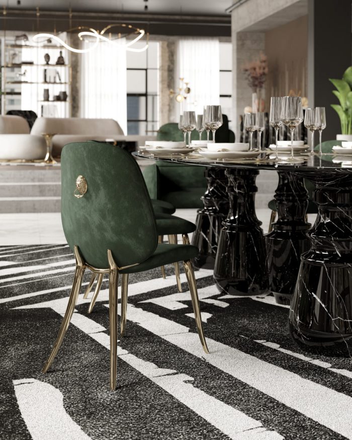 green-velvet-dining-chair