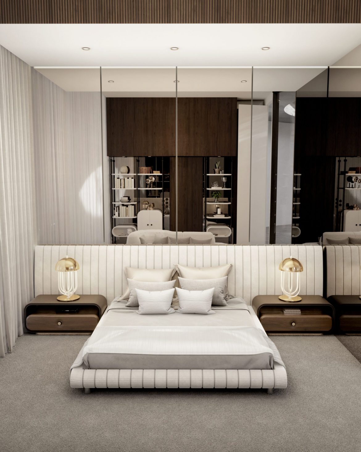 contemporary master bedroom