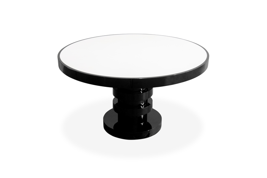 brabbu center table with white base