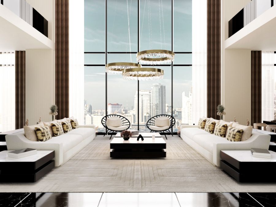 Modern luxurious living room