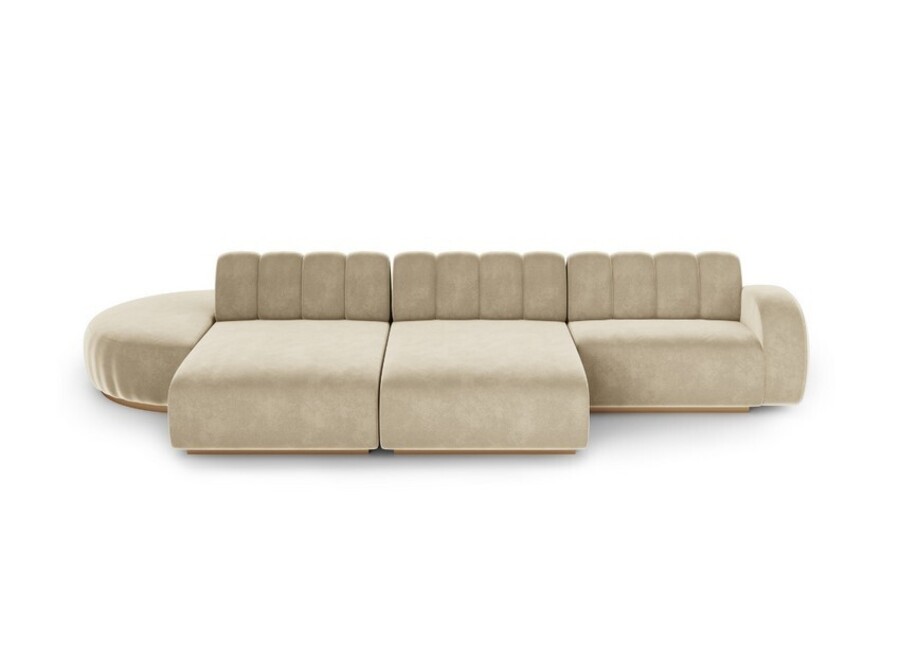 Beige modular sofa