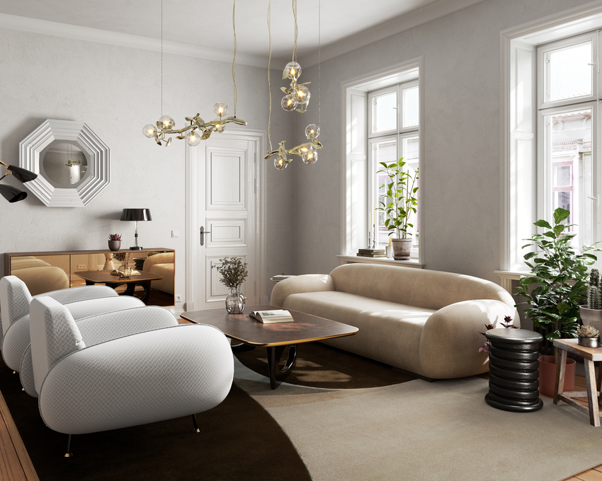 Contemporary Modern Living Room In Lisbon With Mikhail Zolotukhin