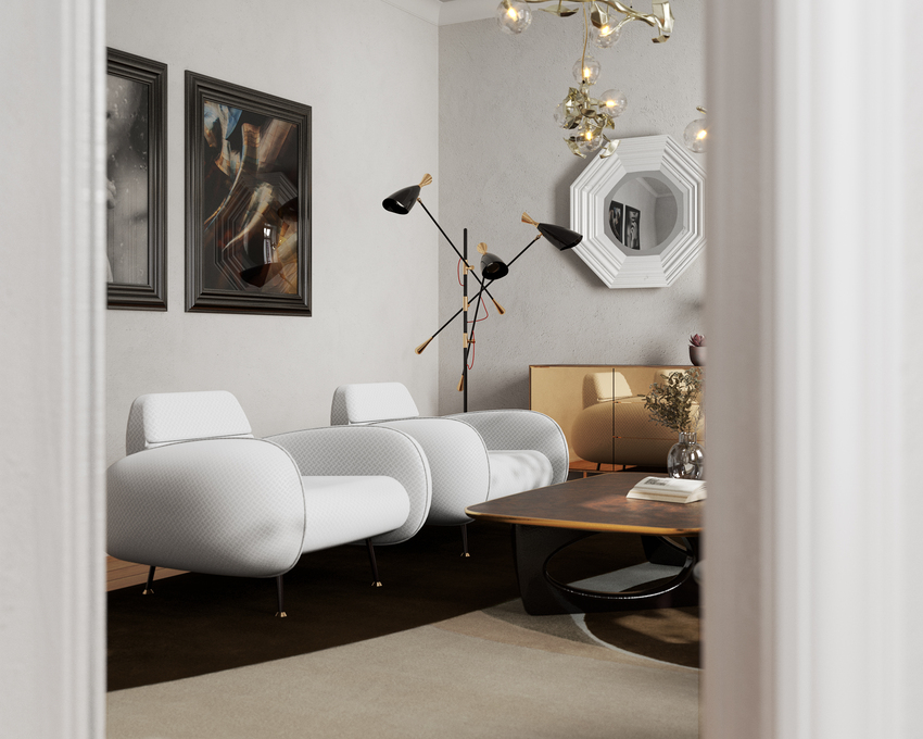 Contemporary Modern Living Room In Lisbon With Mikhail Zolotukhin
