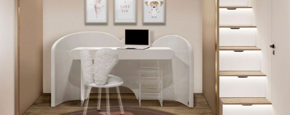 A Luxury Kids Desk For a Whimsical Study Area
